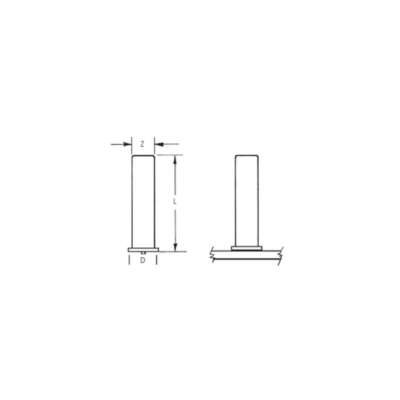 CD No Thread Flanged Weld Studs